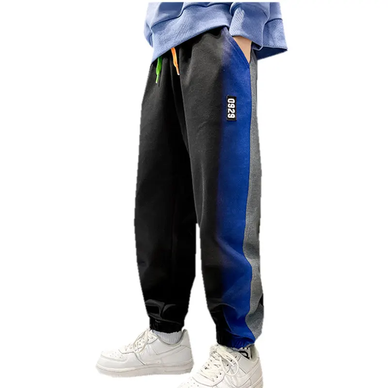 

Детские градиентные спортивные брюки для мальчиков, повседневные штаны с эластичным поясом, шаровары-карго, детская одежда для подростков, уличная одежда, весна-осень