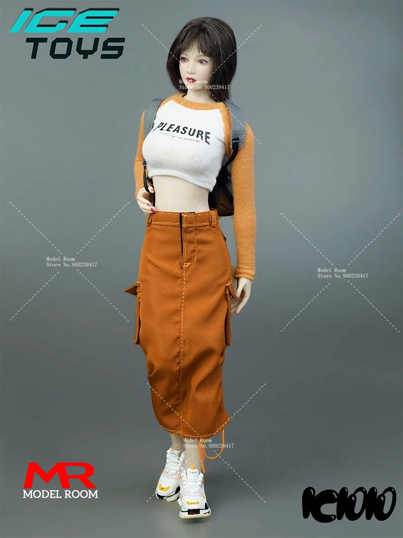 Игрушки ICE 1/6 IC1010 повседневная юбка IC1011 откровенная футболка с длинным рукавом