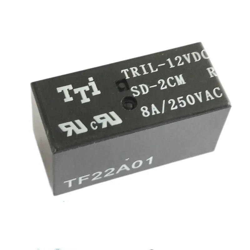 

2pcs/lot TRIL-12VDC SD-2CM R New Genuine Relay 8 PIN 8A / 250VAC