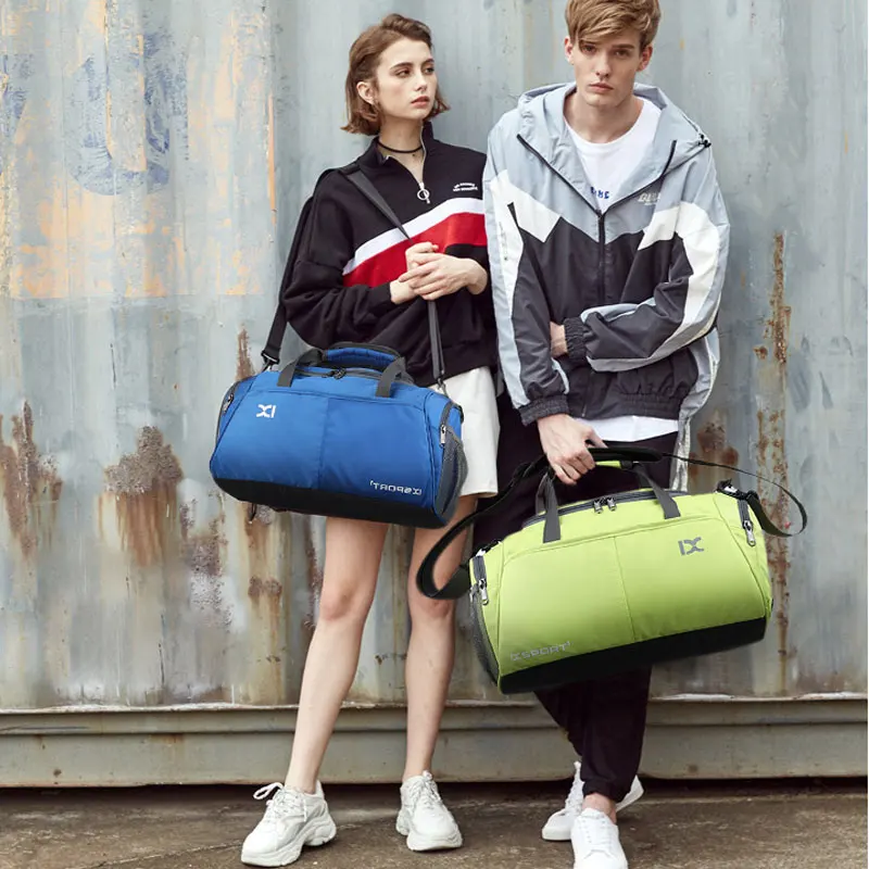 

Scione Luggage Travel Bags Multifunction Training Handbag Panelled Luggage Gym Weekend Crossbody Shoe Storage Suitcase