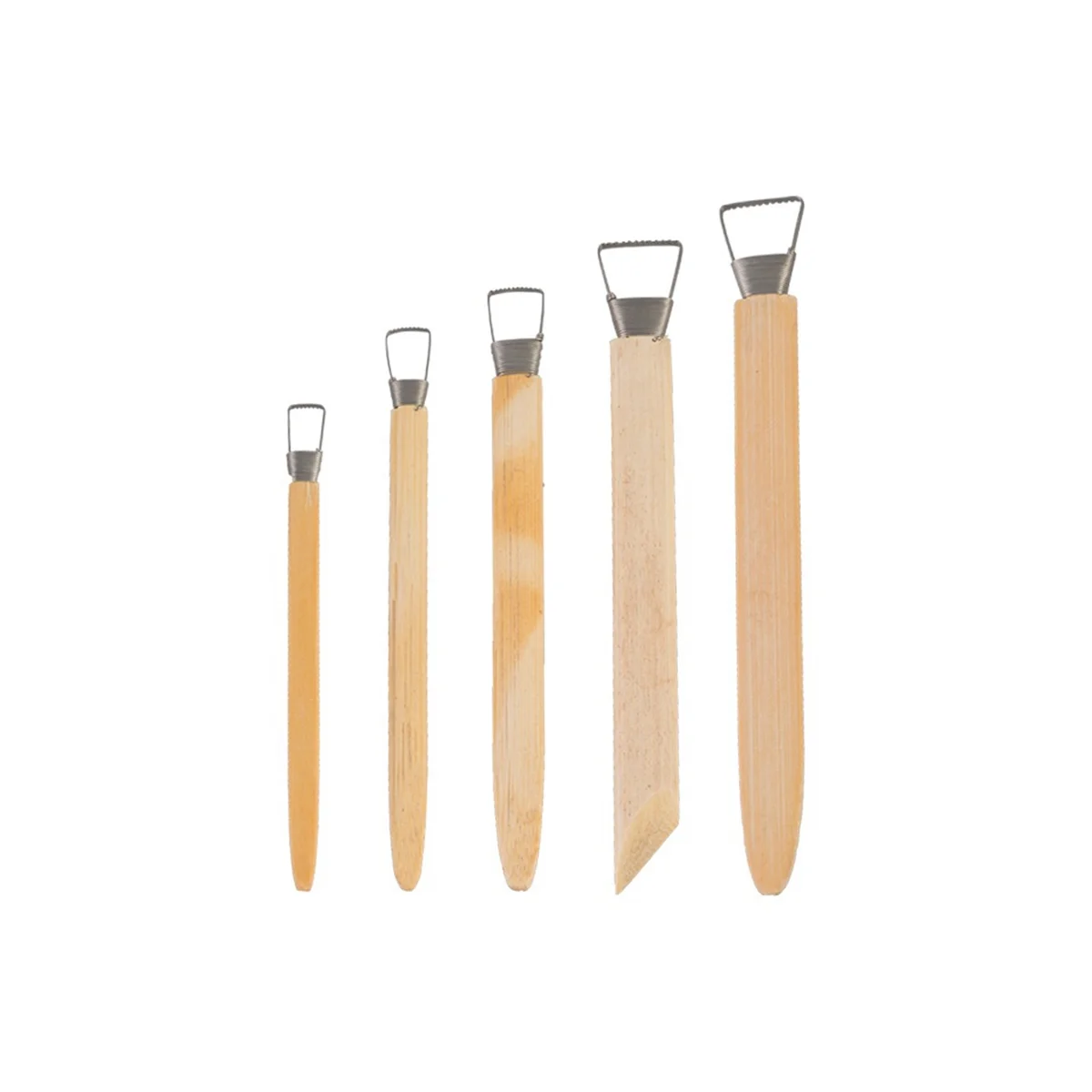 

5Pcs/Lot Professional Bamboo Polymer Clay Tools Pottery Ceramic Scraper Modeling Carved Sludge Sculpture Tools