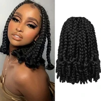 hair nest crochet box braids curly ends ombre 10 inch goddess box braid with curly ends goddess crochet hair for black women