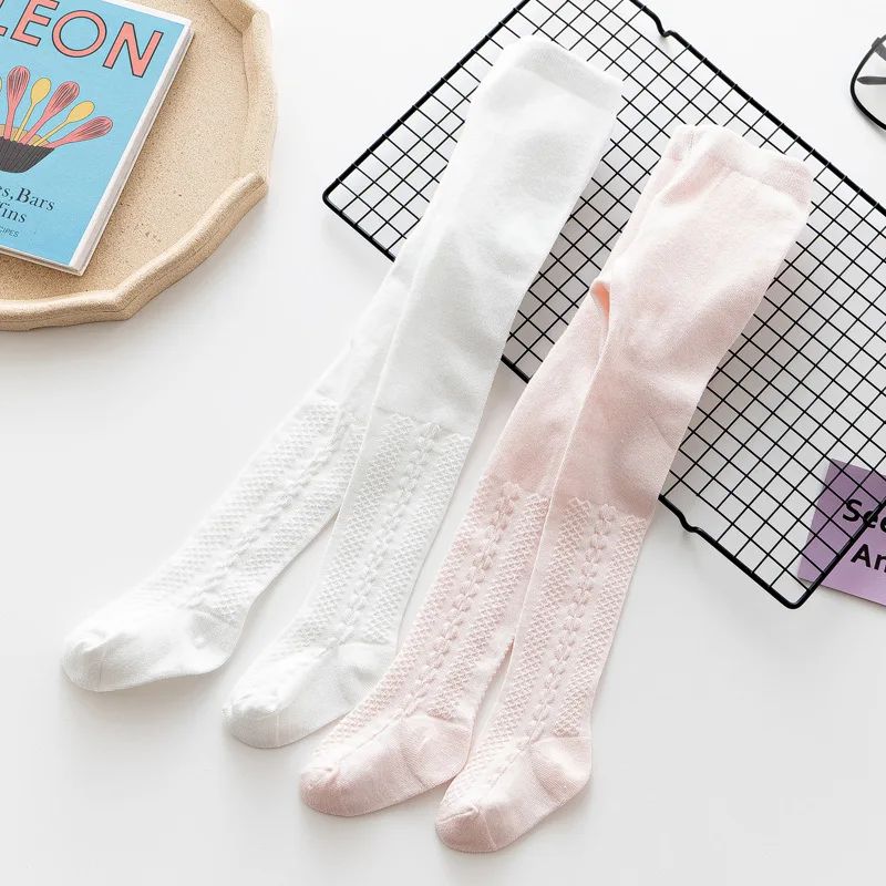 Girls Stocking 2021 Spring Summer Tight For Toddler Baby Hollow Infant Ribbed Tights Babies Pantyhose baby girl legging tights |