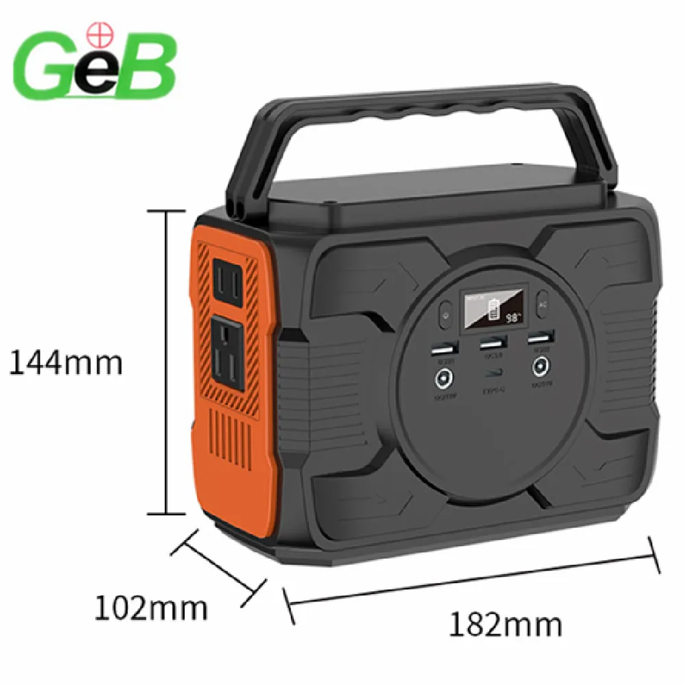

GEB New 48000mAh 713Wh OPS200 Portable Outdoor Solar Energy Mobile Power Supply with LCD Display 220V Type-c AC Adapter Charger