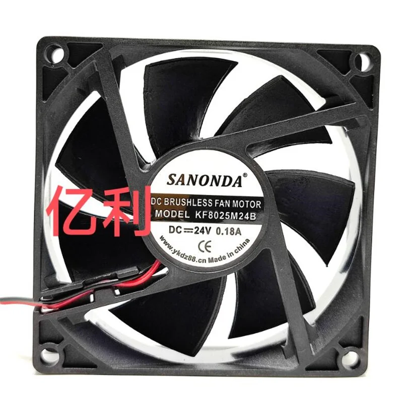 SANONDA KF8025M24B 24V 0.18A 8CM 8025 two-wire inverter cooling fan