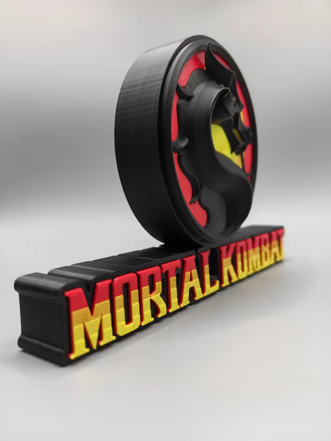 Фото Объемная вывеска/декоративный элемент с логотипом Mortal Kombat 3D №4