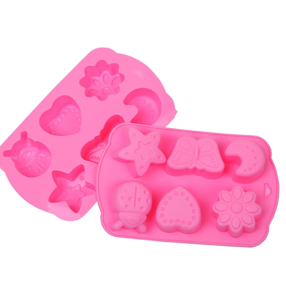 

1Pc 6 Cavity Molds Grade Non Star Shaped Jelly for Home Kitchen Kids Party Bakery