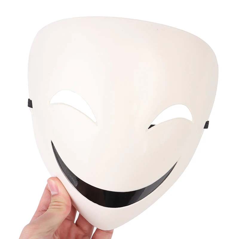 Взрослая японская аниме черная белая видимая Регулируемая Маска шлем Косплей