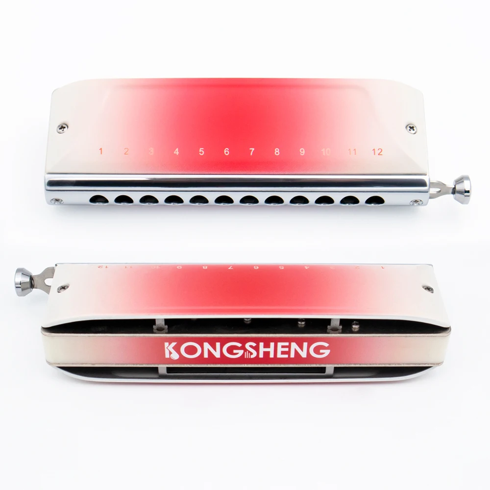 Фото KONGSHENG RE-48 Хроматическая губная гармоника Rouge с 12 отверстиями №2