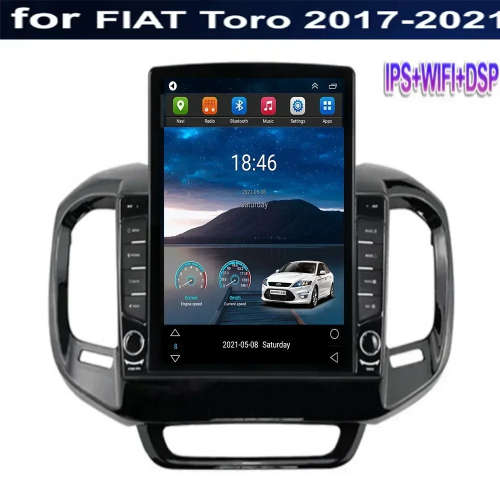 Автомобильное радио 8G + 128G Android Carplay для FIAT Toro 2017 2018 2019 2020 2021 мультимедийный