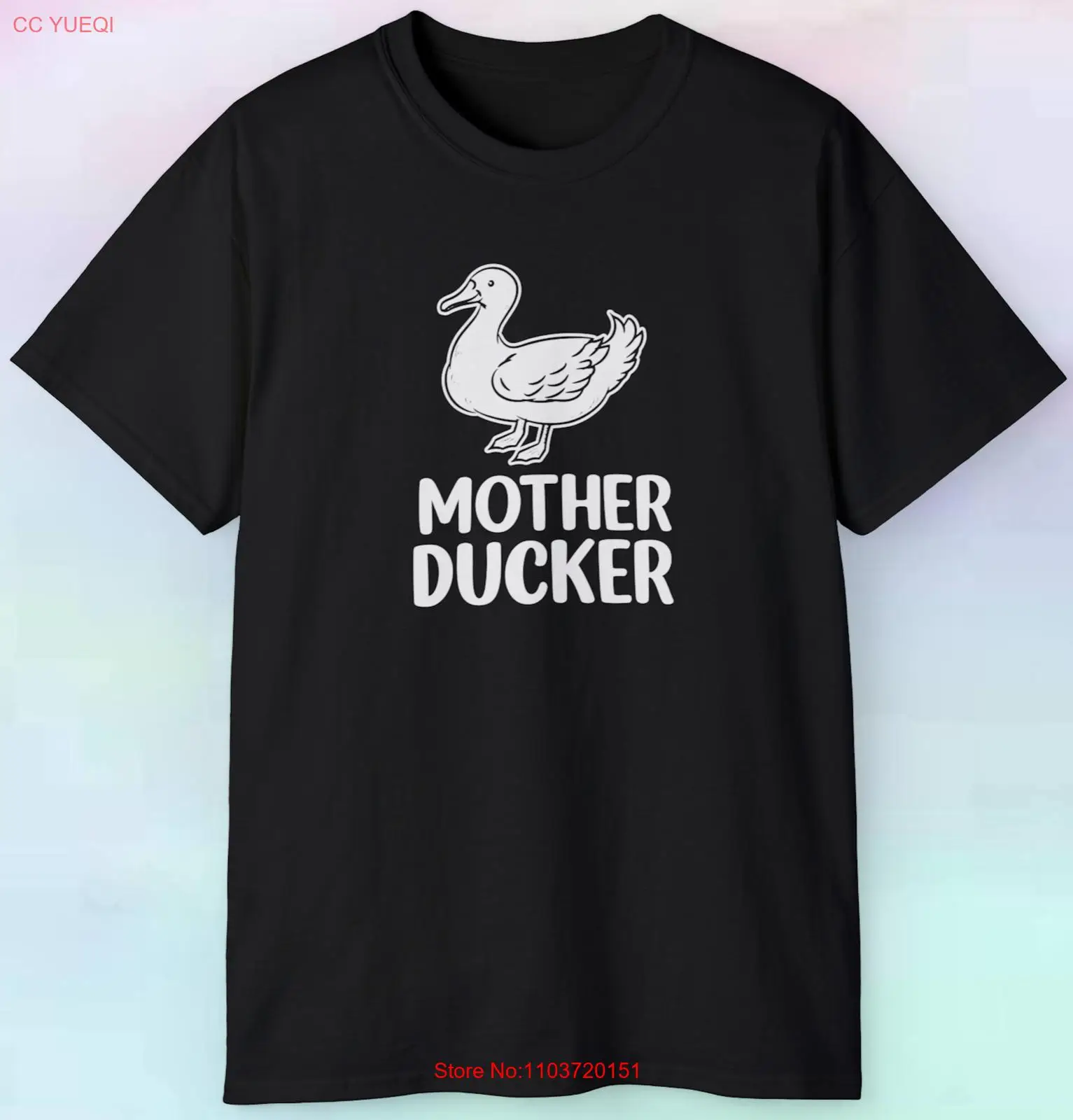 Мужская женская футболка с принтом утки