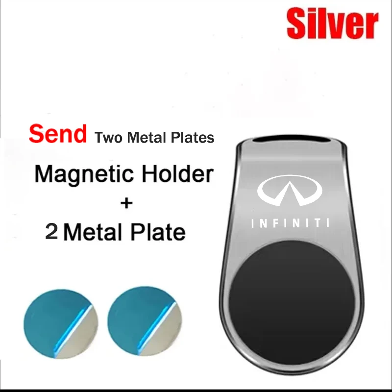 

Автомобильный металлический магнитный держатель для телефона, удобные аксессуары для интерьера для Infiniti Q50 G37 QX70 FX35 Q60 Q30 QX60 JX35, автомобильные аксессуары