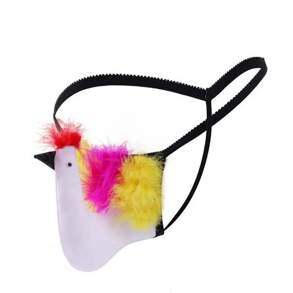 

Cartoon Bird Men Sexy Brief Underwear Thong G-string Male Panties Gay Underpants Funny Nightclub Stage Role Play Clothes