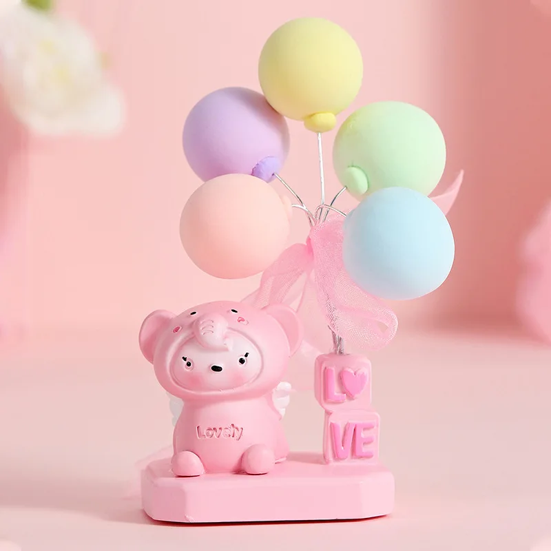 

Cartoon Confession Balloon Home Resin Decoration Girl Heart Car Decoration Children Photography Wedding Cake Decoration