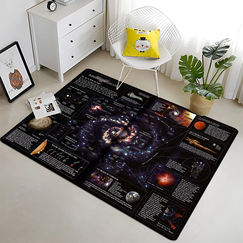 Solar System Printed  Area Large Rug ,Carpet for Living Room Bedroom Sofa Decoration, Non-slip Floor Mats Dropshipping Alfombras