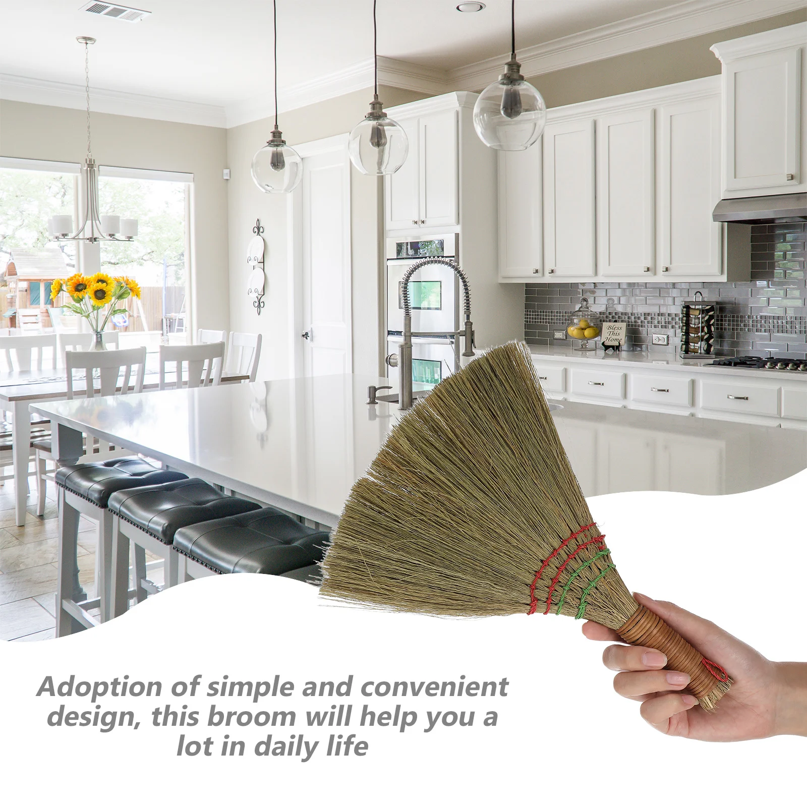 Настольная метла кукуруза маленькая щетка-венчик грушевик совок ручная