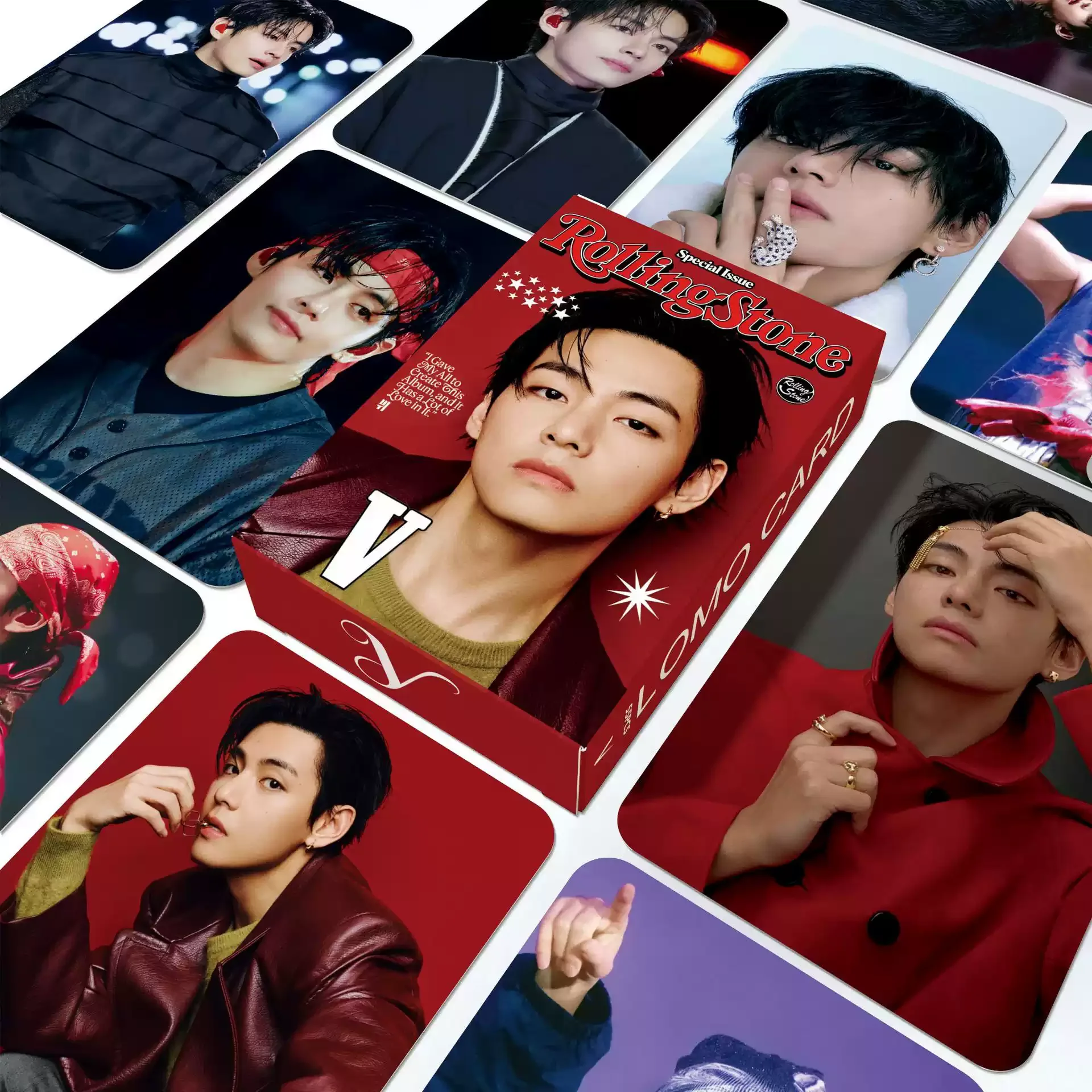 Фото В наличии 55 шт. коллекционных карточек Boy Band Lomo Cards V JK JIMIN JIN JHOPE SUGA RM HD Photocards Kpop Idol Photo Cards для фанатов №3