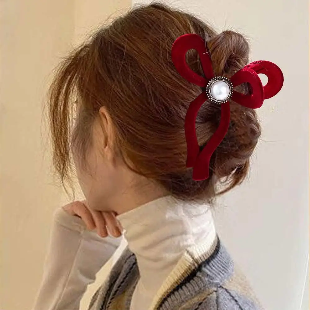 

Ponytail Holder For Women For Girls Shark Clip Hair Crab Clip Bowknot Hair Claw Korean Style Hair Clip Hair Accessories