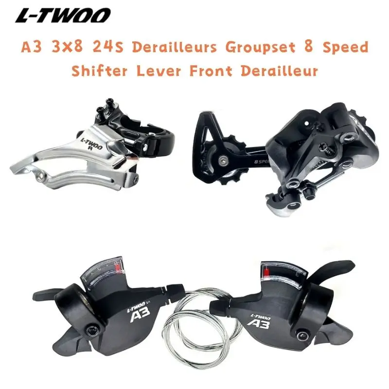 

LTWOO A3 3X8 24S Derailleurs Groupset 8 Speed Shifter Lever Front Derailleur 8 Speed Rear Switches Compatble forShimano Parts