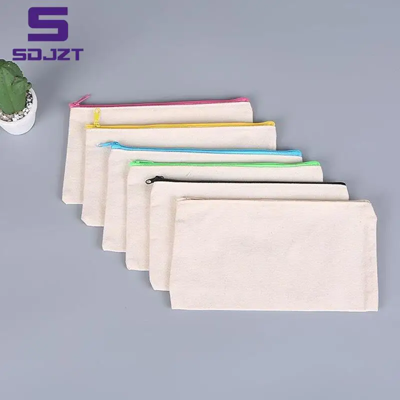 

Холщовые сумки для макияжа на молнии, 1 шт.