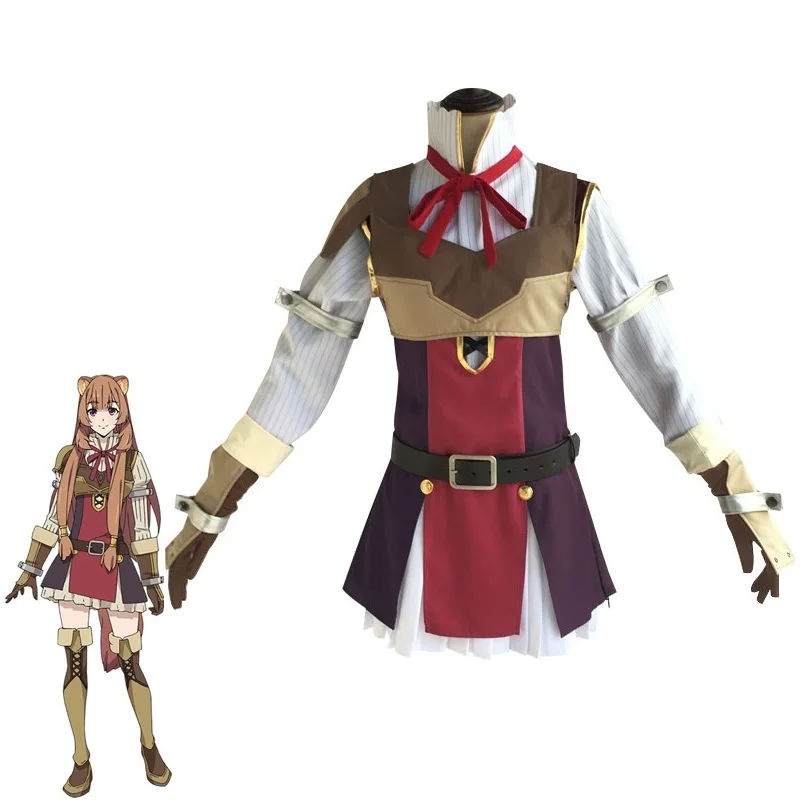 

Женский костюм для косплея аниме Tate no Yuusha no nose agari, костюм для косплея Raphtalia, женская униформа, костюмы на заказ