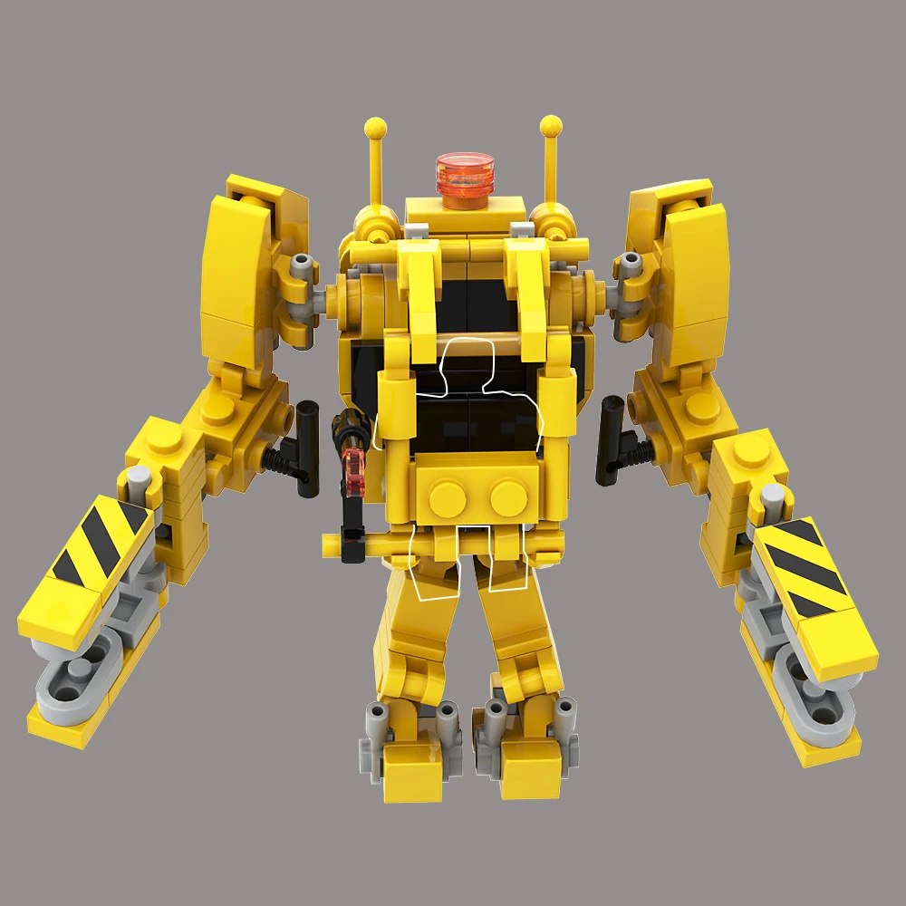 

Gobricks MOC Movie Aliensed Machinery Power Loader Building Block set Mecha Robot P-5000 Powered Work Loader Brick Toys For Kid