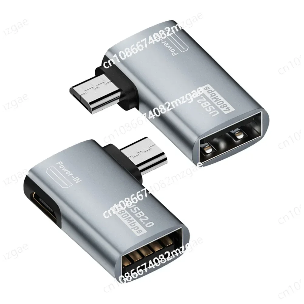 Кабель-адаптер OTG 4K угол 90 градусов питание от микро USB для телевизора планшета Fire