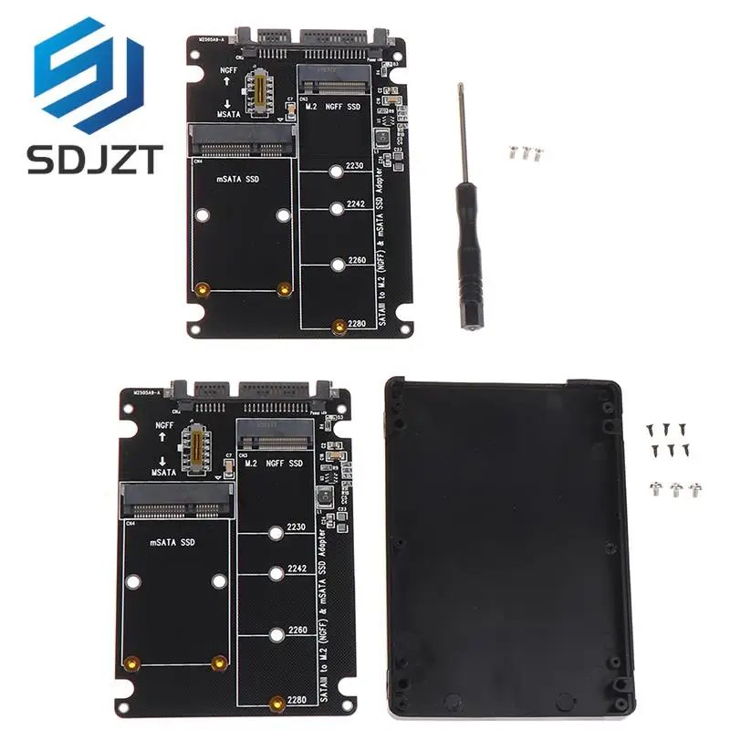 

SATA 60Gbps To M2 NGFF SATA SSD MSATA SSD Adapter MSATA To SATA M.2 NGFF To SATA Hard Disk Adapter Board