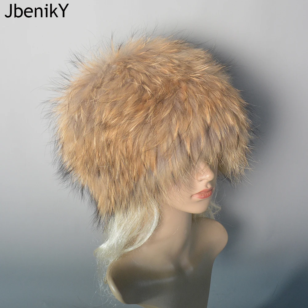 Женские шапки из натурального лисьего меха зимние эластичные роскошные меховые