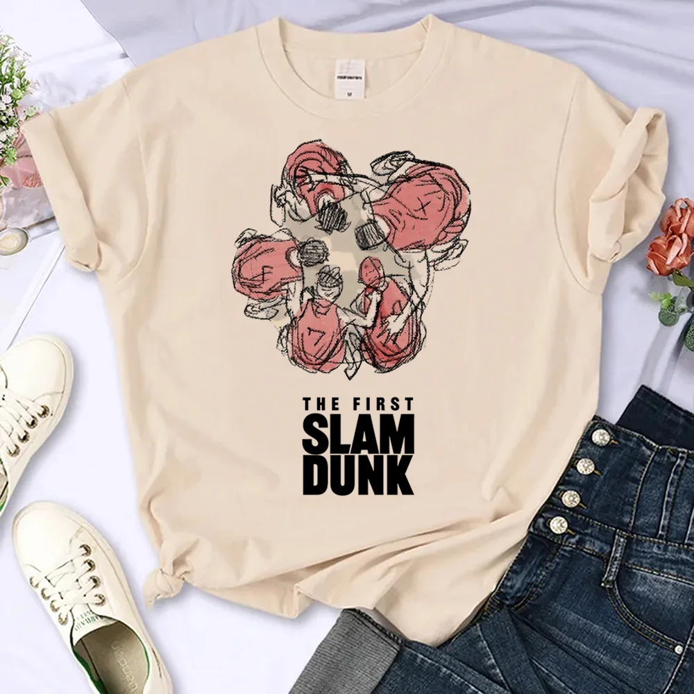 

Slam Dunk top women summer top female manga 2000s anime clothing