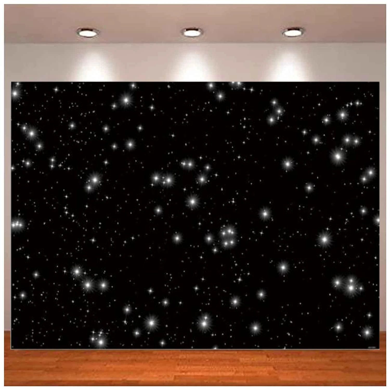 

Night Sky Sparkle Background Outer Space Black Stars Photography Backdrop Starry Galaxy Birthday Party Newborn Photo Booth Props