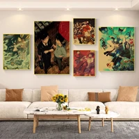 popular japanese anime blue exorcist classic movie posters kraft paper prints and posters nordic home decor