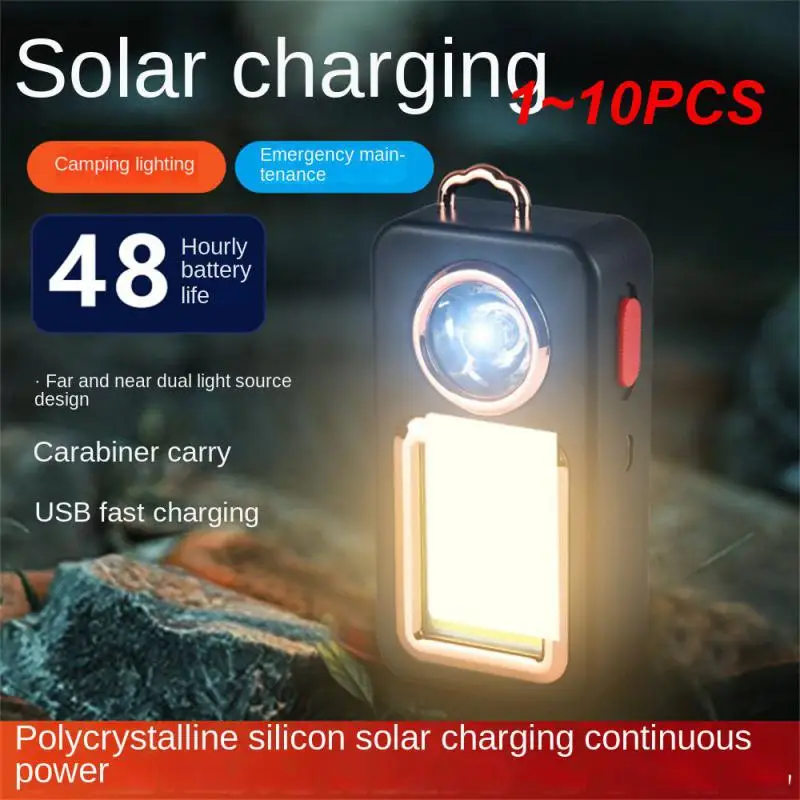 

1~10PCS Retro Lamp Portable Camping Lantern USB Recharge Camping Tent Travel Light Vintage Outdoor Lighting Camping Equipment