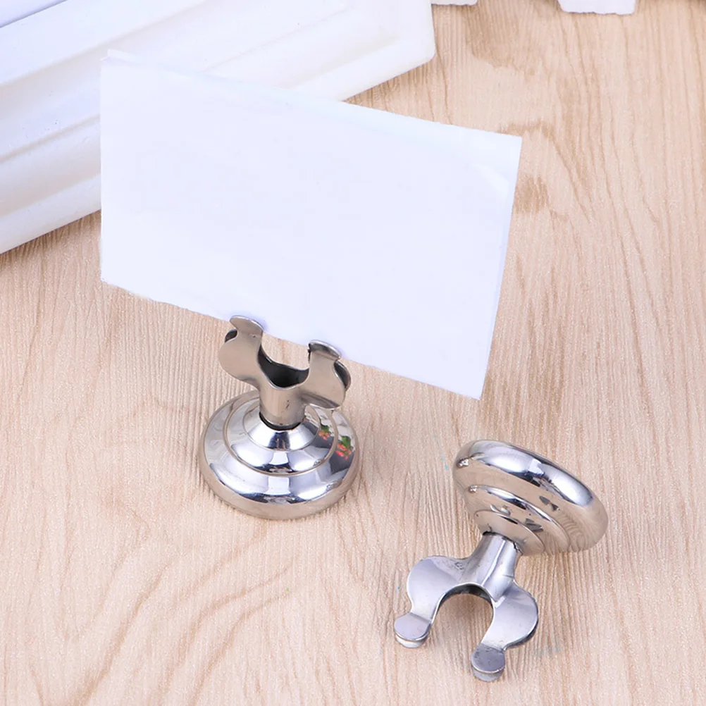 

3Pcs Menu Clips Stainless Steel Durable Table Menu Display Note Clip for Wedding Party