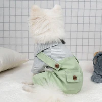 spring summer dog clothes thin section simple fashion pet four legged overalls schnauzer french bulldog chihuahua puppy clothes