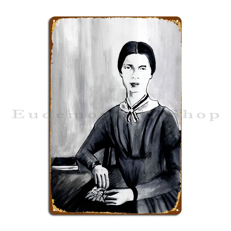 

Эмили Дикинсон металлический налет Настенный декор дизайн гостиная паб Забавный оловянный знак плакат