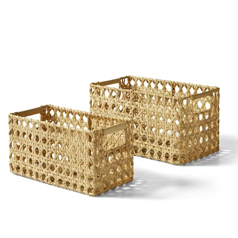 

Cane Weave Basket Set, 2-Piece