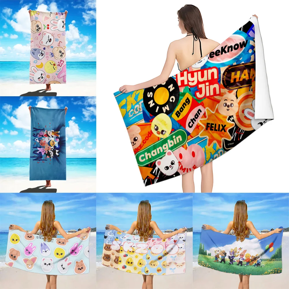 S-Skzoo-o Пляжное полотенце из микрофибры без песка Быстросохнущие мягкие