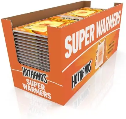 

Body & Hand Super Warmers - Long Lasting Safe Natural Odorless Air Activated Warmers - Up to 18 Hours of Heat - 40 Individua