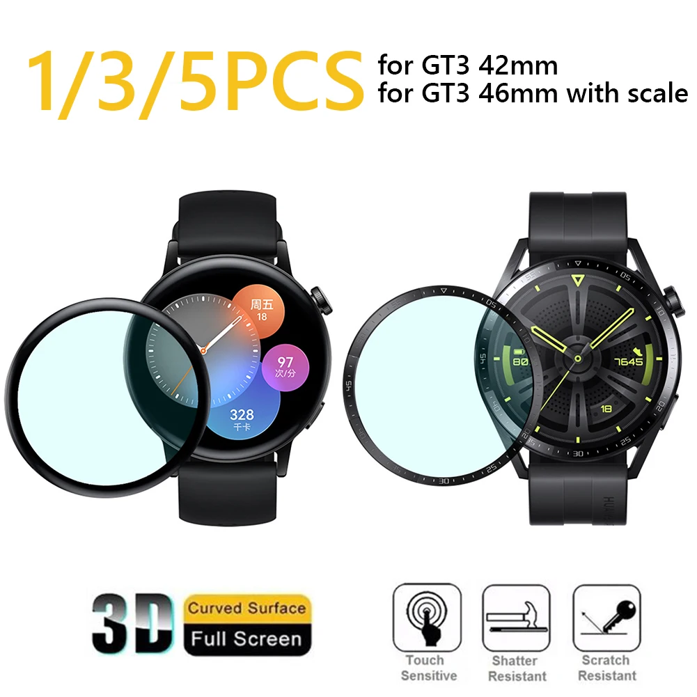 

1/3/5 шт., защитная 3d-пленка для умных часов Huawei Watch GT 3 42 мм/46 мм