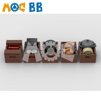 moc small truck crate cargo set 4 brick compatible le educational toys boys girls holiday gifts