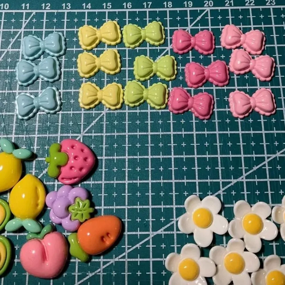 5 шт. мини-бантик аксессуар из смолы материалы ручной работы яркие цвета пряжка