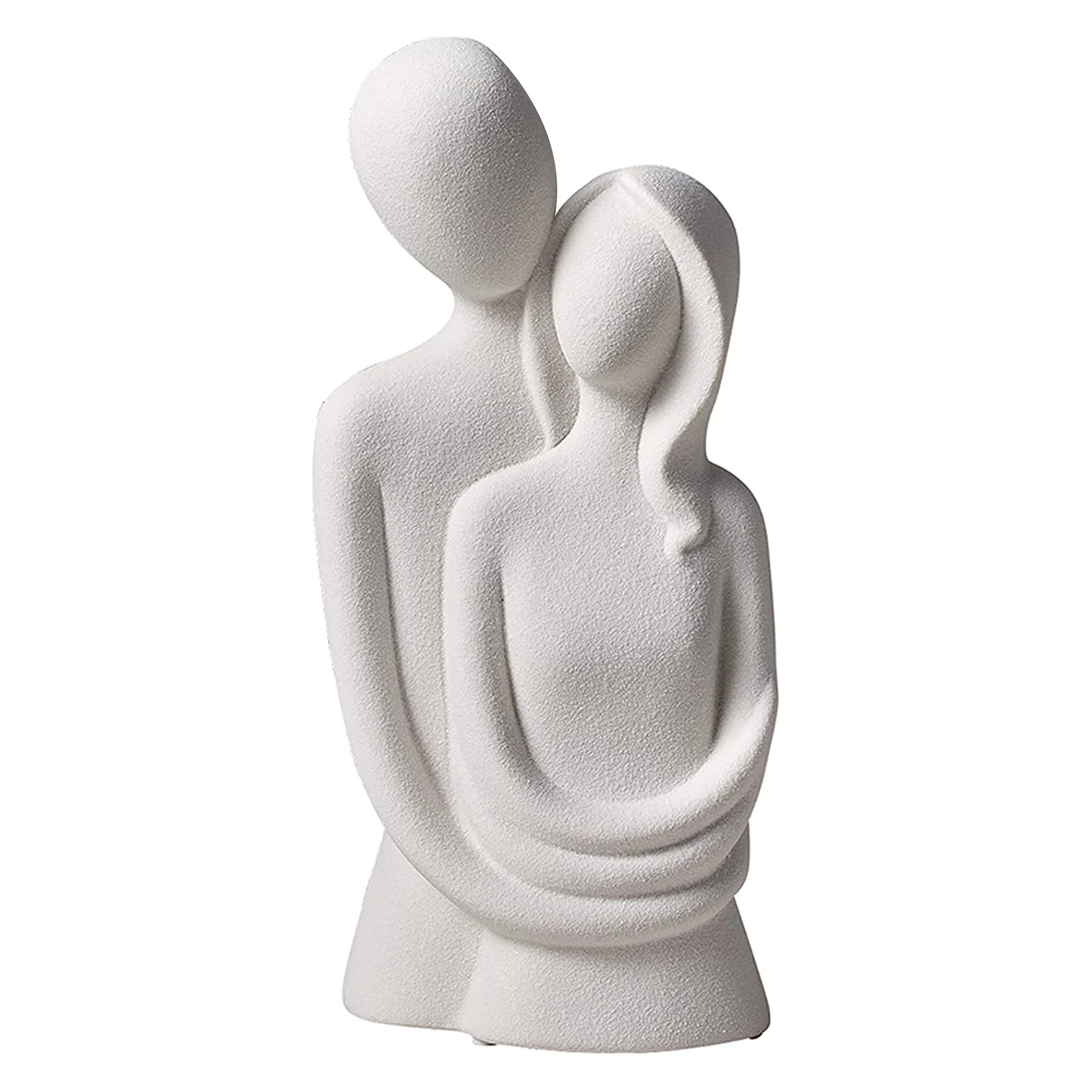 

Art Ceramic Sculpture Gift Ornaments Bedroom Desk Pair Couple Statue Abstract Figure Modern Living Room Home Decor Craft Love