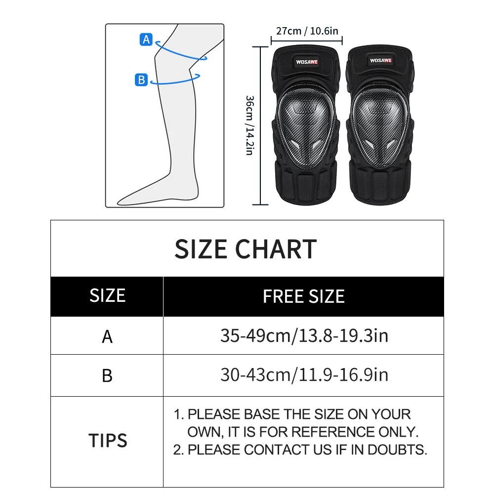 WOSAWE мотоциклетные наколенники для мотокросса защита от ударов колена езды на