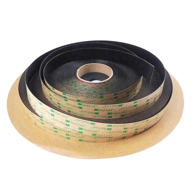 

Dual Lock Low Profile Reclosable Fastener SJ4575 Transparent Mushroom Adhesive Tape with Acrylic Backing Tape 1”*50Y