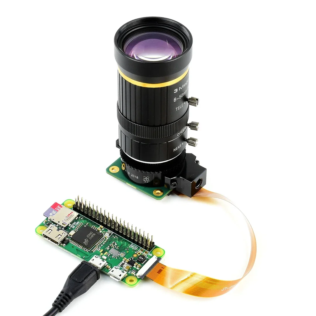 HD-зум-объектив 8-50 мм Wareshare для камеры Raspberry Pi HQ