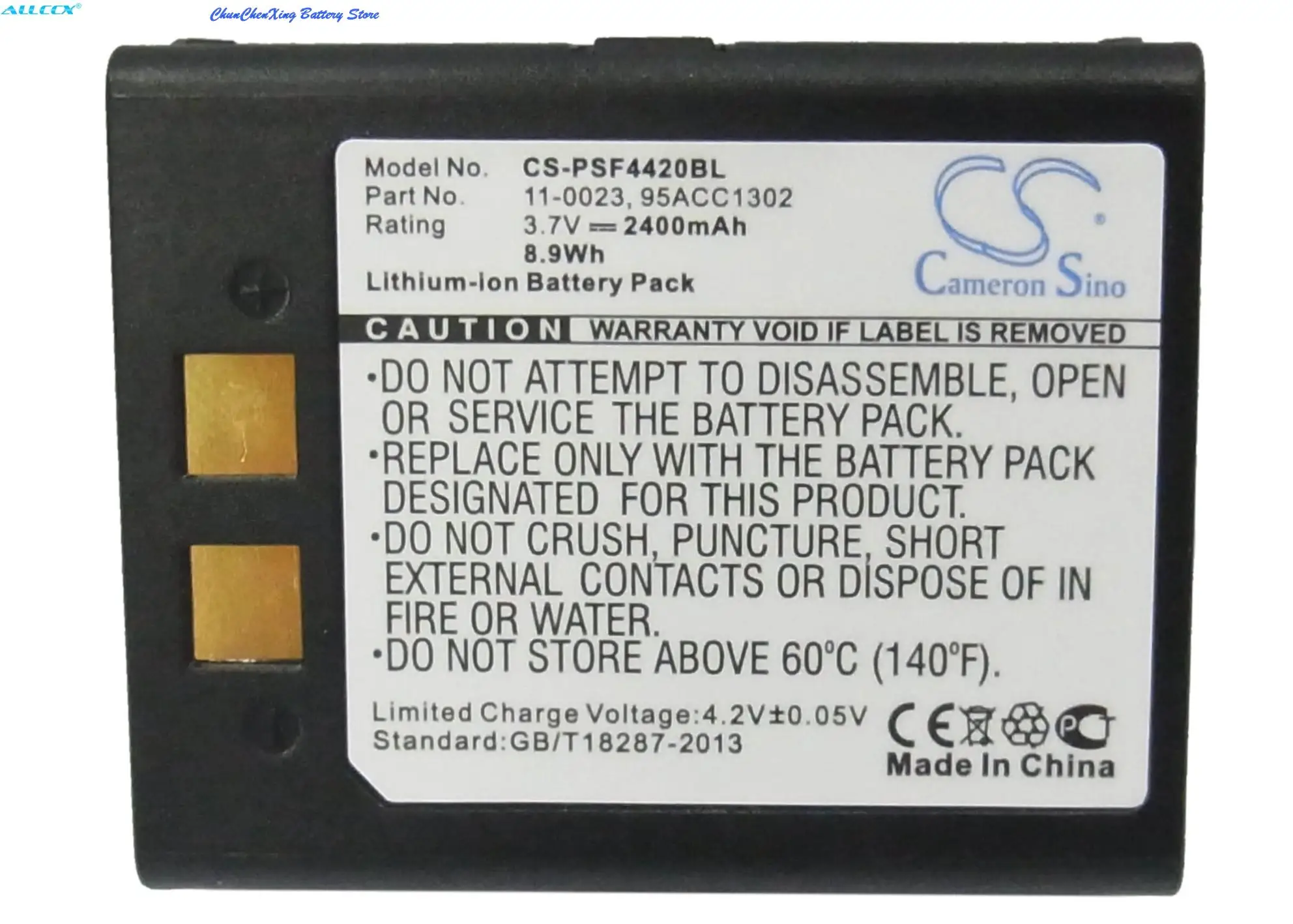 

Cameron Sino 2400mAh Battery 11-0023, 95ACC1302 for Datalogic 4420, For PSC Falcon 2150, Falcon 4400, 4410, 4420, Falcon 5500