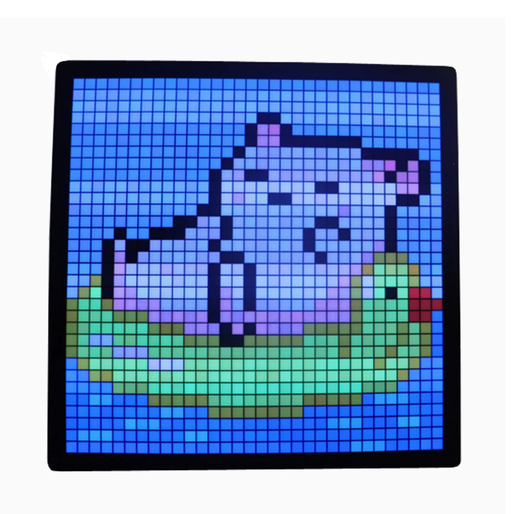 

Smart APP Control LED Matrix Pixel Display Screen16*16 32*32 Programmable DIY Graffiti Text Pattern Night Light Game Room Decor