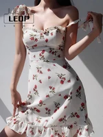 ledp summer bandage women floral sexy y2k slip dresses print sleeveless elegant party korean fashion steetwear new sundress