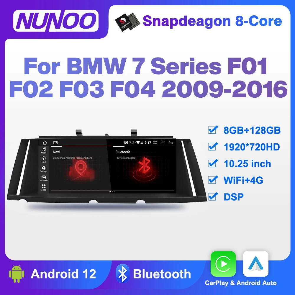 

Nunoo Android Auto Radio For BMW 7 Series F01 F02 F03 F04 2009-2016 CarPlay 4G Car Multimedia GPS Autoradio Stereo IPS Screen